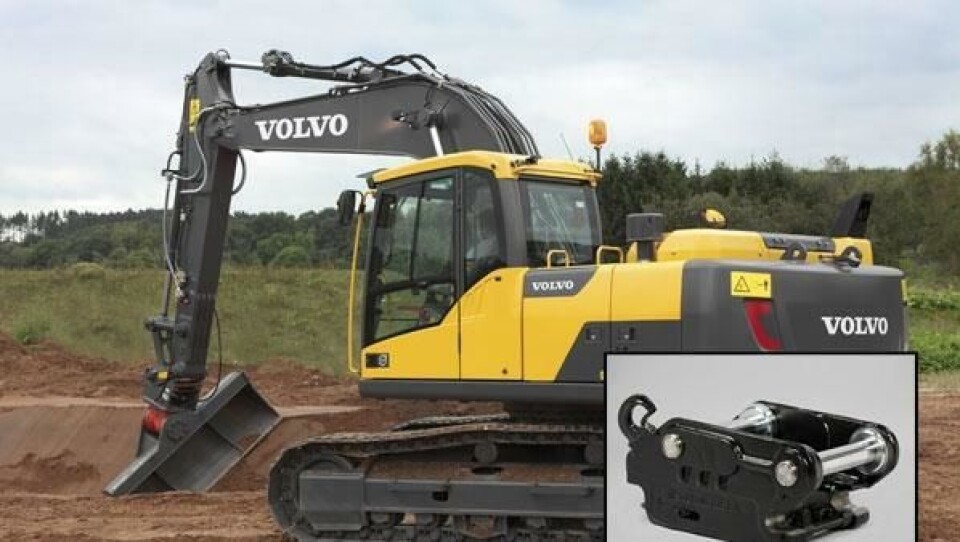 Nå blir det enda enklere å få Volvo-gravere med hurtigkobilngsfester fra Steelwrist.