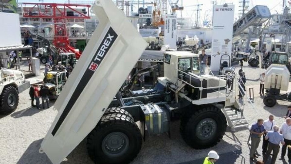 Terex på Bauma 2013 i Tyskland.