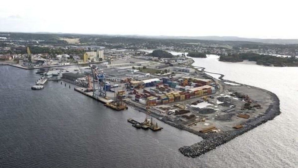 Visjoner om nasjonalt logistikknutepunkt i Larvik.