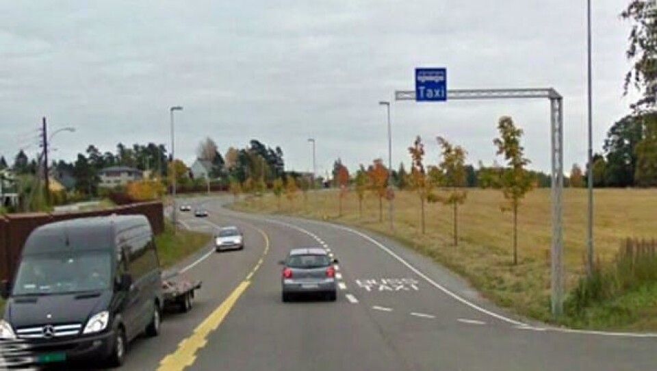 Kanskje blir det vogntog å se i kollektivfeltet i fremtiden. Her fra Skedsmokorset.