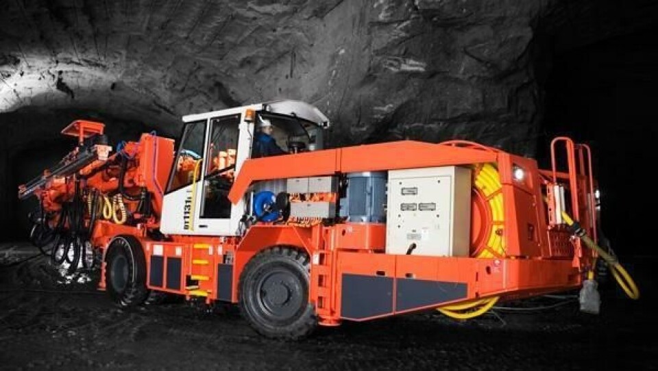 Sandvik DT1131i ble valgt på grunn av lokal støtte og service fra Sandvik.