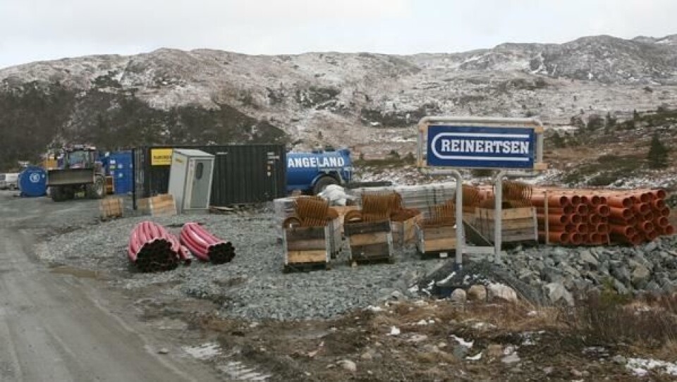 Reinertsen-anleggsplass på Stord.