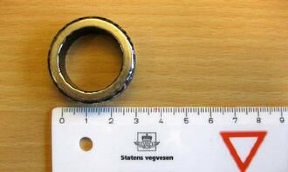 Denne magneten ble plukket av den tyrkiske trekkbilen.