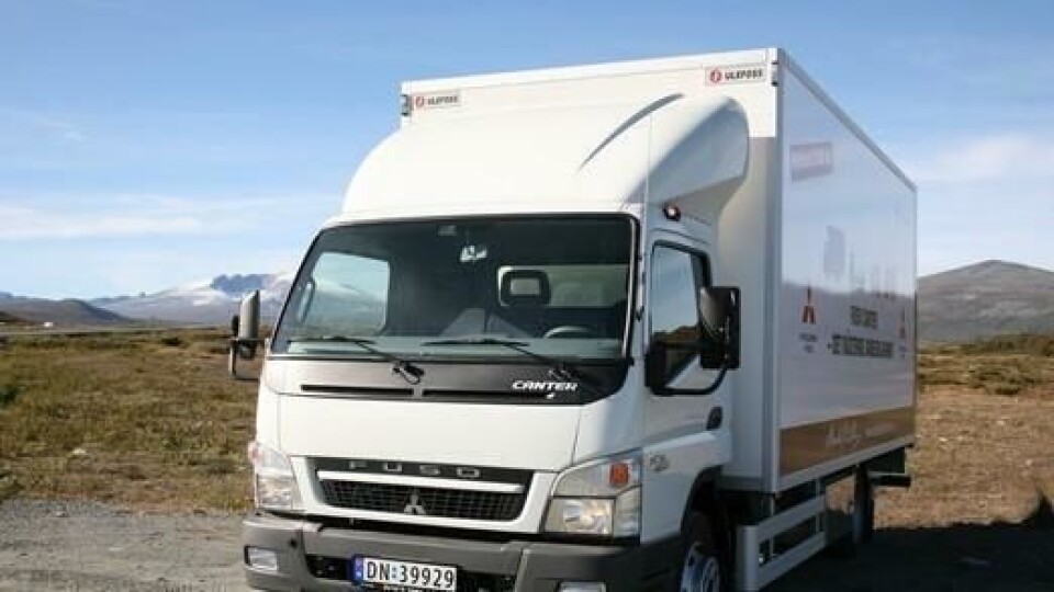 Fuso Canter ga et meget godt inntrykk på Fjellrunden med gode kjøreegenskaper, god førerplass og godt kjørelys.