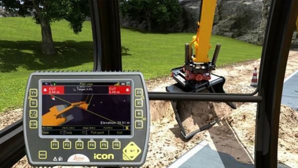 Full kontroll over gravingen med gravestyring og tiltrotator.