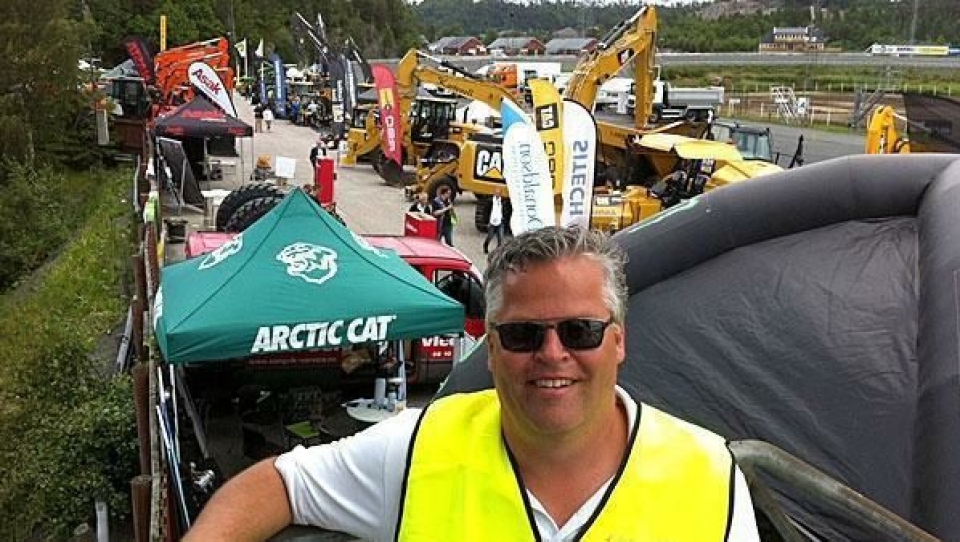 ETABLERTE NY MESSE: Ingvar Ludvigsen fikk innspill fra bransjen om at Sørlandet trengte en anleggsmesse. Fredag ble den åpnet. Arrangementet avsluttes med Plumbo-konsert på lørdag.