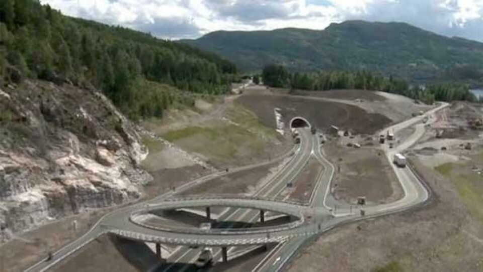 Stor trafikk i ny tunnel