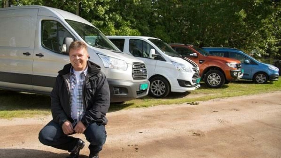 Salgssjef Johnny Løvlien i Ford Motor Norge kan smile etter et godt 2014.