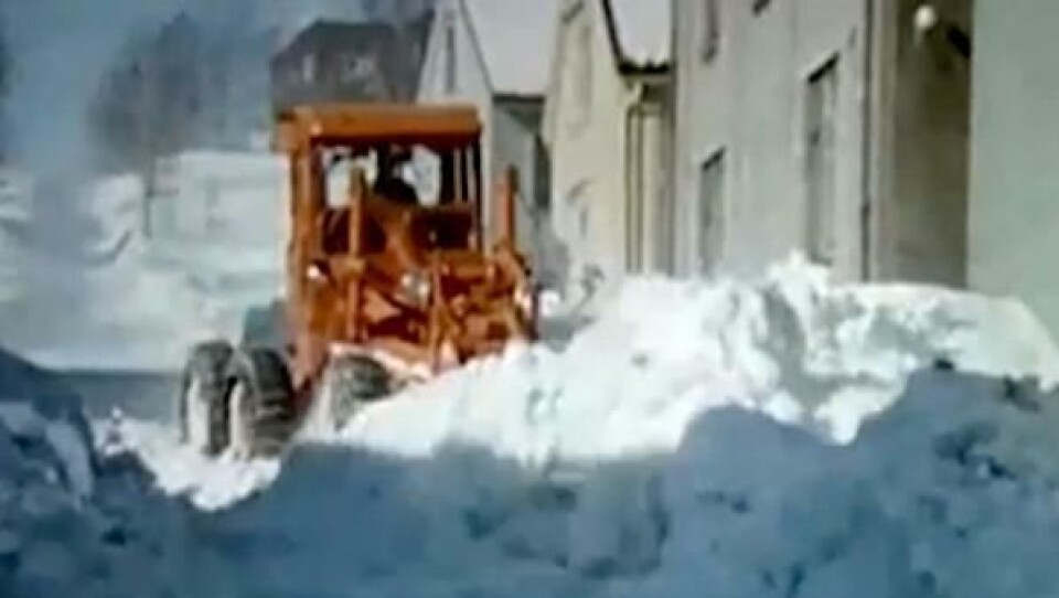 Snørydding i 1963