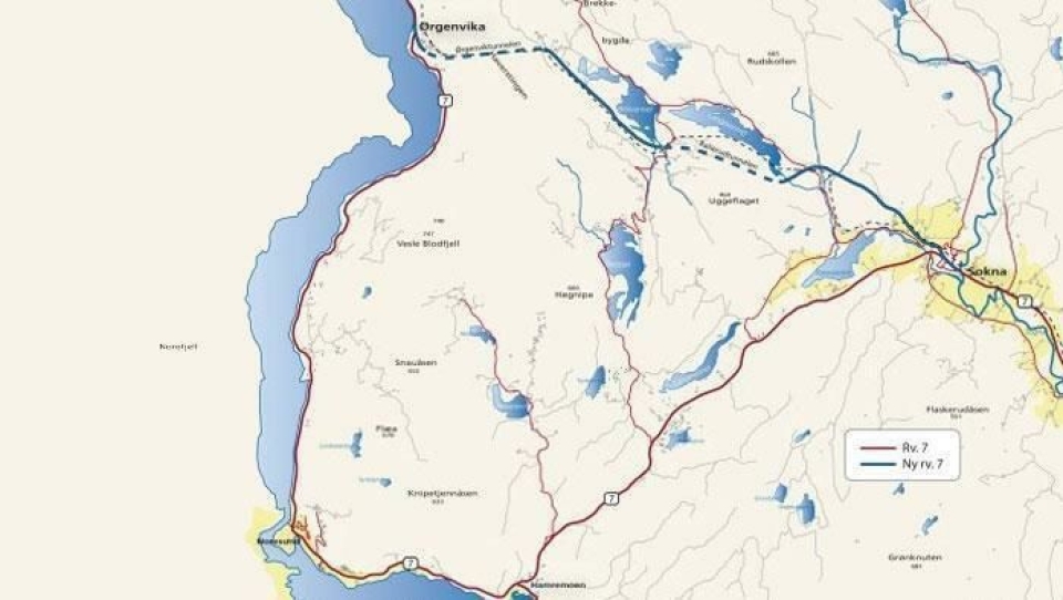 Når den nye riksvei 7 åpner blir avstanden mellom Oslo og Hallingdal forkortet med over to mil.