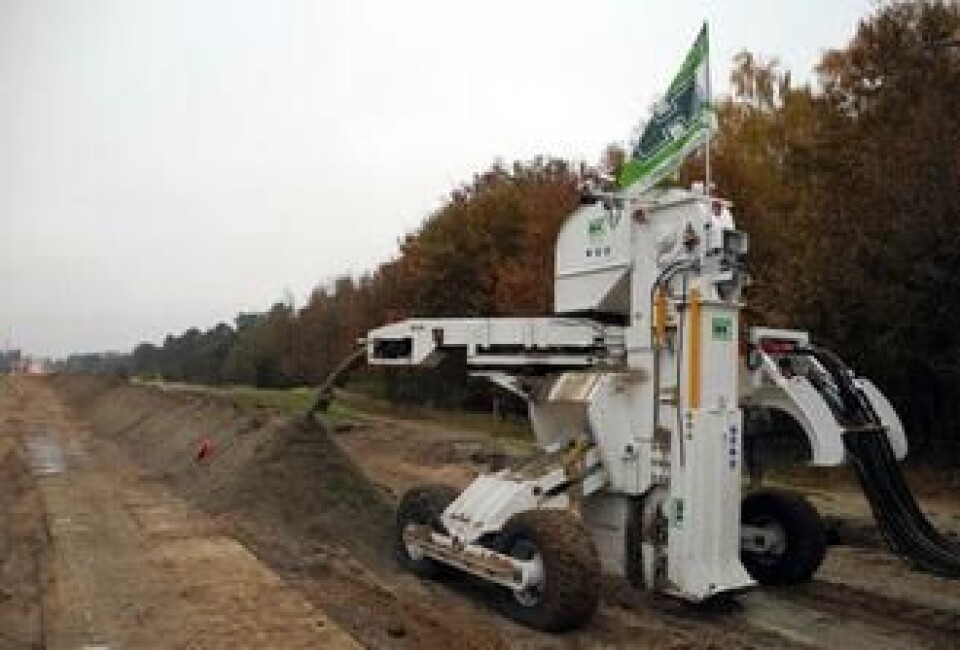 Selve rigget til Pipe Express styres fra en kontrollvogn (ikke vist på bildet).