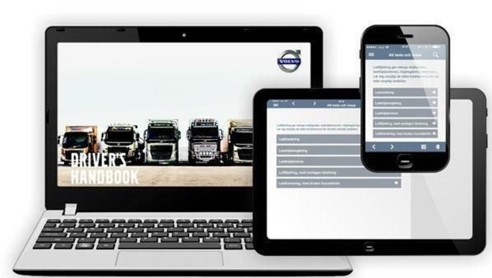 Volvo Trucks sine nye digitale sjåførhåndbøker finnes for web, smarttelefoner og nettbrett.