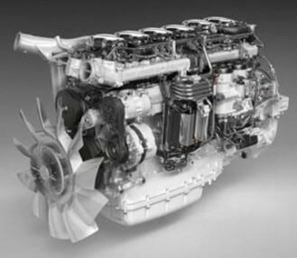 Den nye Scania 12,7 liters DC13 147 klarer Euro 6-kravet kun ved hjelp av fast turbo og SCR-katalysator.