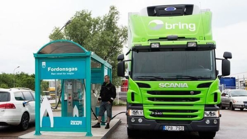 Scania har levert «verdens første» Euro 6 gasslastebil