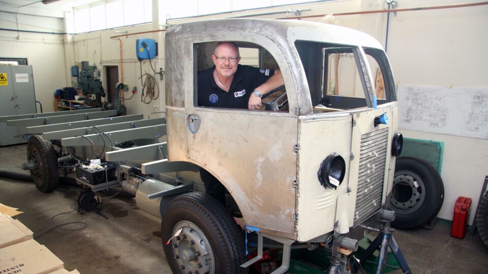 Robert Bengtsson ser frem til å stille ut denne bilen ved Scania fordonsmuseum.