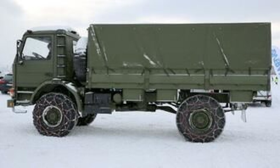 Det var også mulighet til å prøve Scania P93 4x4 i Trysil-terrenget på Scania Winter 2013.