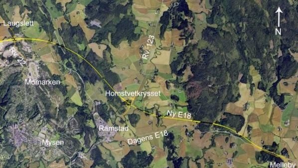 Rør utsetter E18-åpning