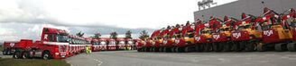 Risa kjøpte 19 gravemaskiner