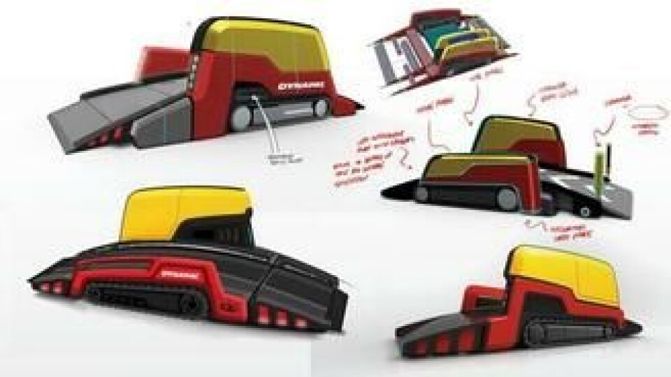 Det er mange spennende detaljer i den nye maskinen.