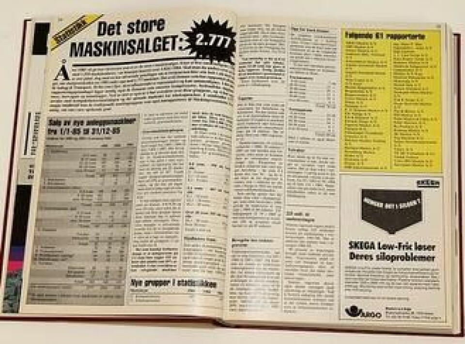 A&Ts statistikkspesial fra 1986.