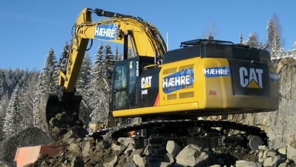 Hæhres nye 349E er allerede i gang på Sokna.