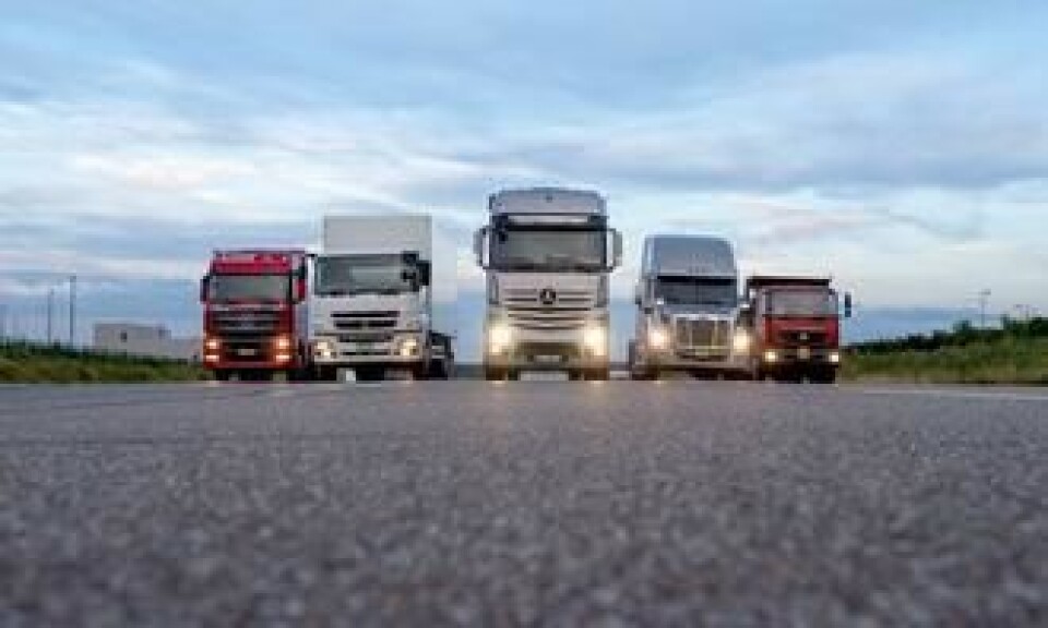 Daimler Trucks' forskjellige merker.