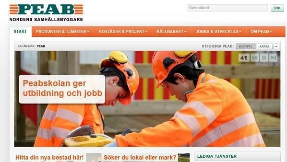 Peab lavest på miljøgate