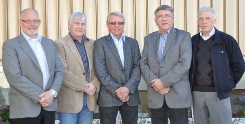 Påbyggergruppen hadde årsmøte i begynnelsen av mai. Styret har nå denne sammensetningen (fra v.): Hans Otto Westli, VBG, Yngve Østenengen, Nor Ka AS, Alf Ahdell, AS Bussbygg, styreleder Terje O. Hanssen, Transportindustri AS og Svein Landaas, Selcotek AS. Ahdell er ny inn i styret, mens de øvrige ble gjenvalgt og det gjelder også Hanssen som styreleder.