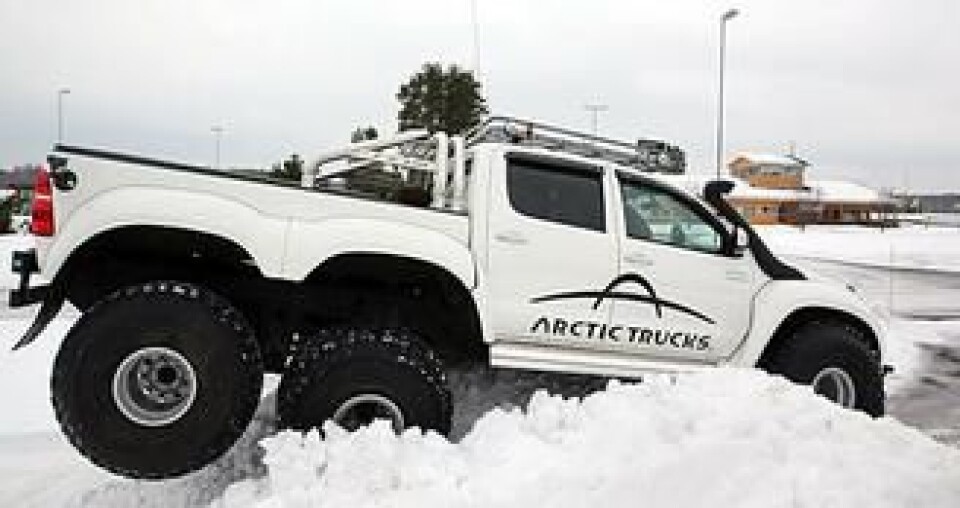 6x6-bilen er virkelig kongen på snøhaugen.