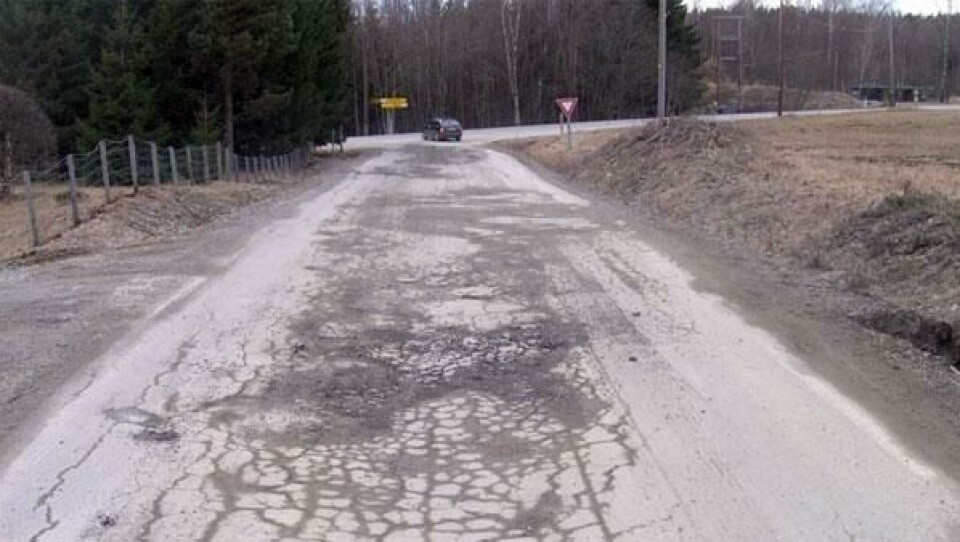 Eksempel på fylkesvei.