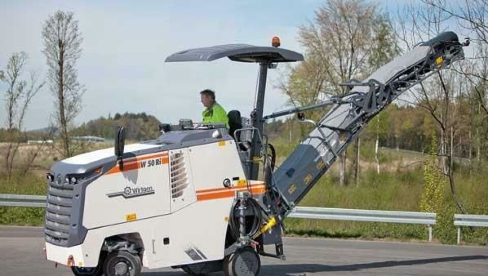 W50 Ri på 7,1 tonn og fresebredde på 50 cm, er den minste i den nye Wirtgen-duoen.