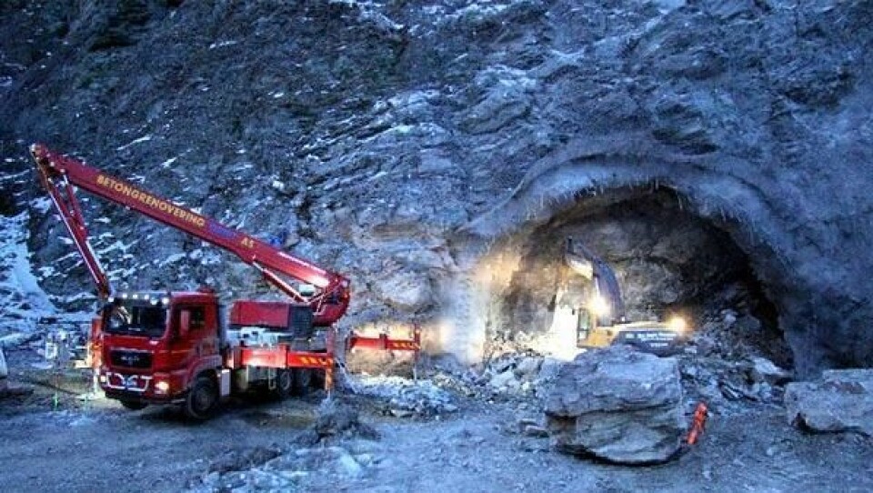 Talviktunnelen, E6 ved Alta.