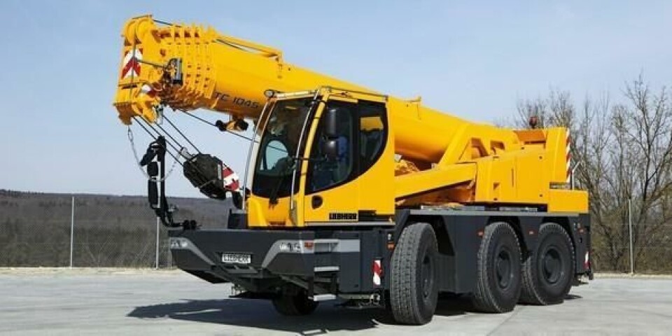 Slik ser den nye LTC1045-3.1 ut når den fotograferes uten Liebherr-dekaler. Tredje bokstaven i betegnelsen LTC står for ”compact”.