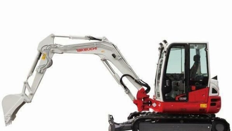 Takeuchi TB260 kommer til Norge like etter lanseringen på Bauma. Den nye 6-tonneren fyller et hull i programmet hos ABS Maskin AS.