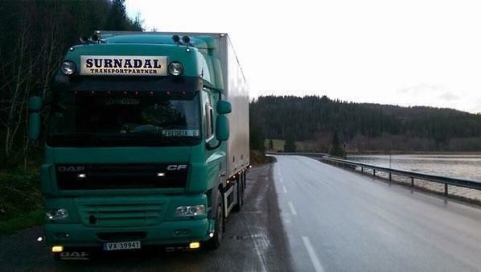Norske sjåfører stanset i protest