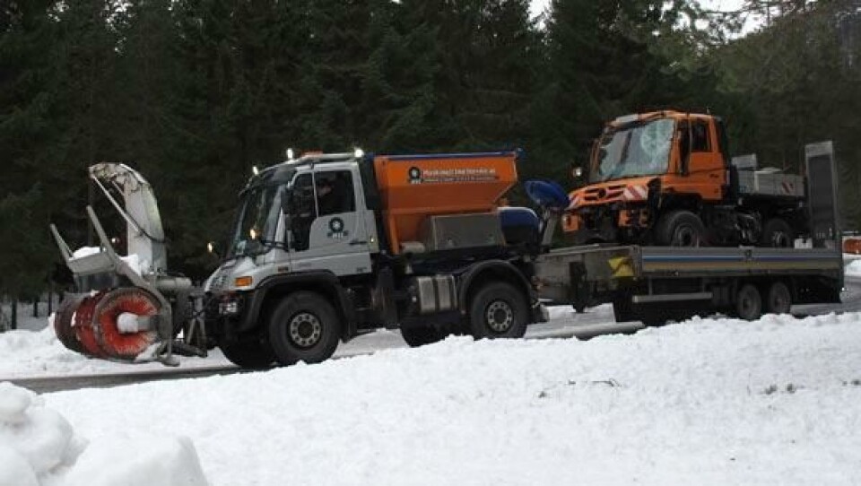 NorMog AS hadde Norges-lansering av Mercedes-Benz Unimog Euro 6 på Vinterdagene 2014.