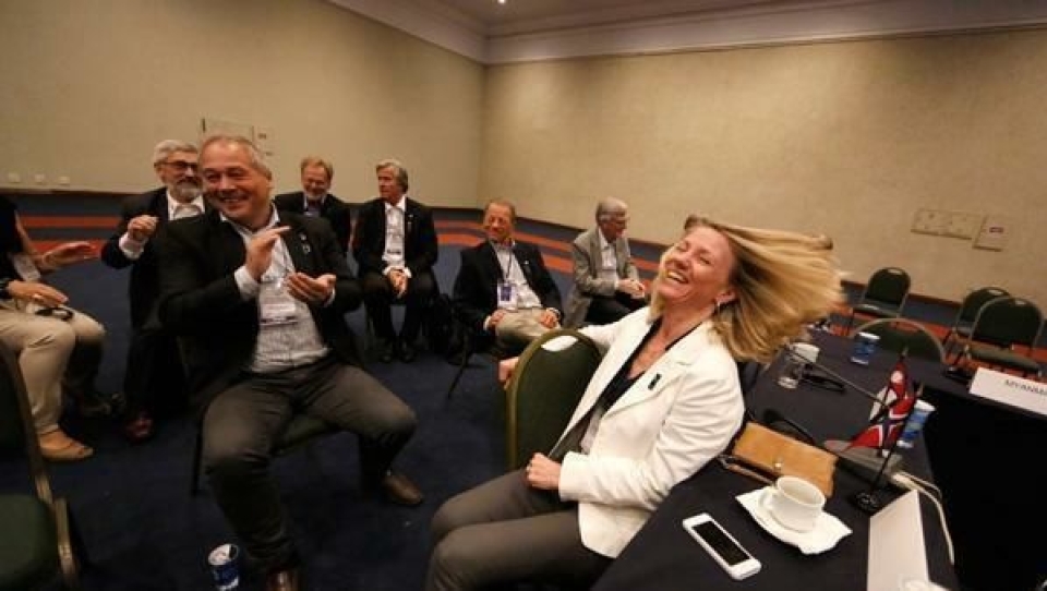 NORGE VANT! Nå kan Heidi Berg og Frode Nilsen og de øvrige nordmennene endelig slå ut håret i Brasil etter seieren for WTC i 2017.