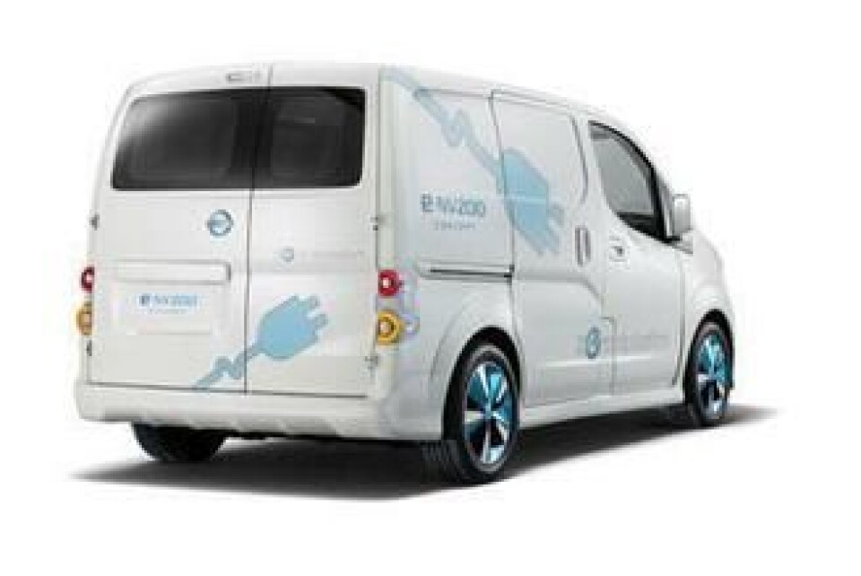 e-NV200 bakfra.