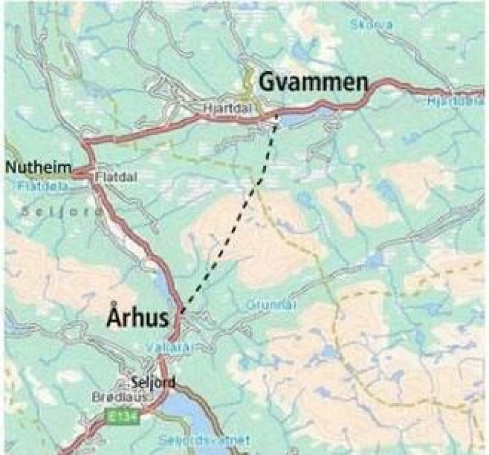 Den nye traseen og tunnelen innebærer en betydelig besparelse for reisende på E134.