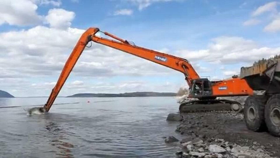 Mudring i Mjøsa