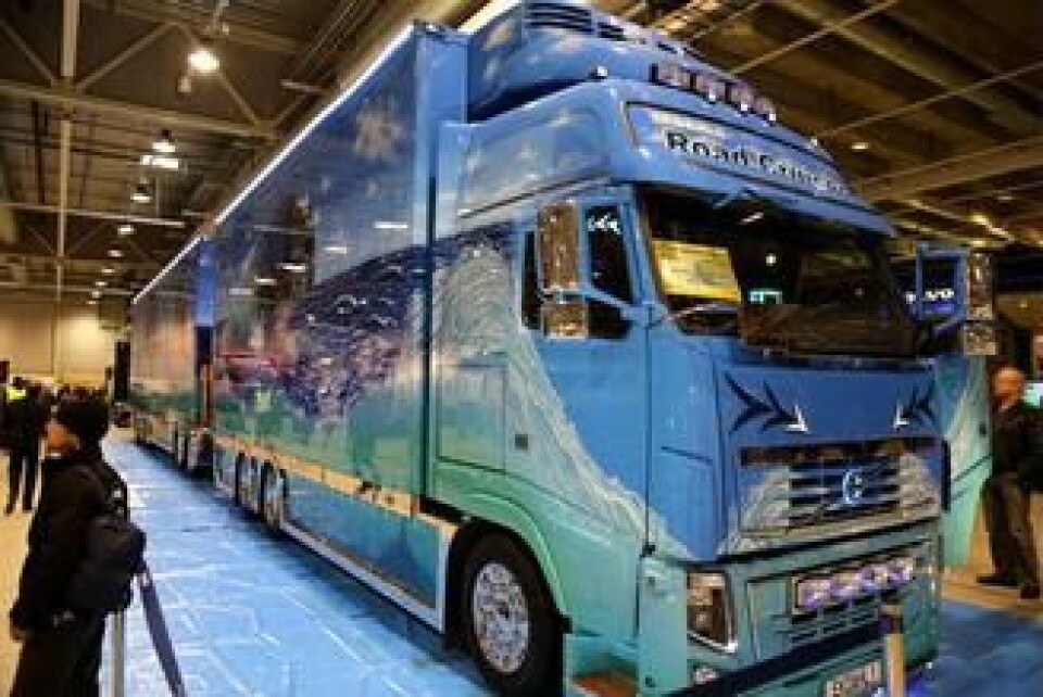Svenske Ralf Ekdahl tok andreplass med dette glansbildet av en bil, en Volvo FH16 XL «Road Cruiser».
