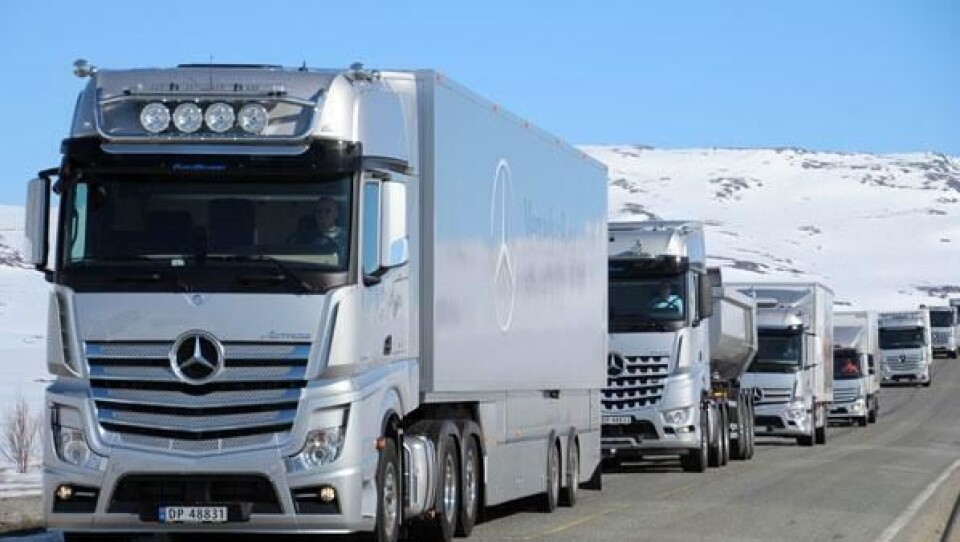 Mercedes-karavanen er i gang