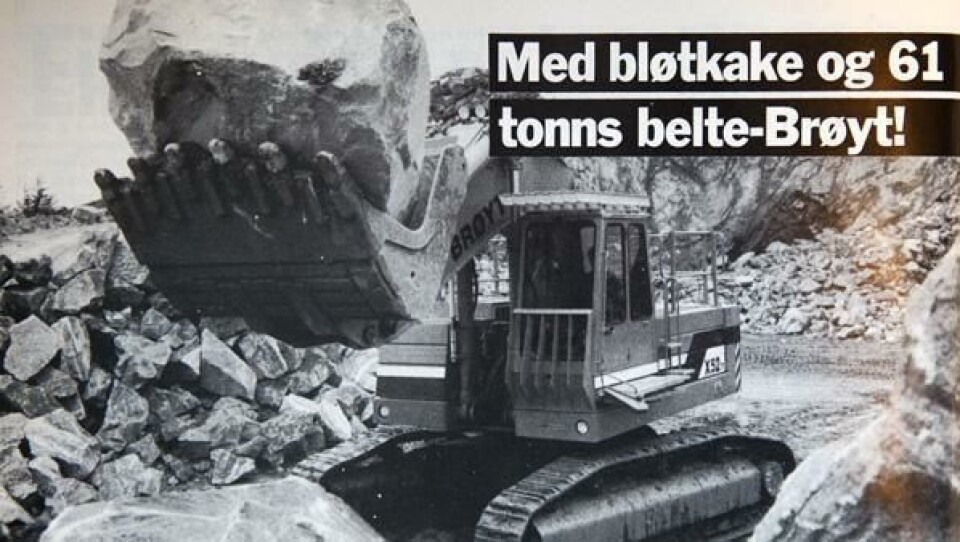 Med bløtkake og 61 tonns belte-Brøyt