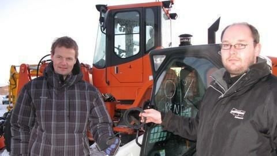Ole Marius Rosendal (t.v.) og Paul Håkon Endresen takker GPS-teknologien for at tjuvgodset kom til rette.