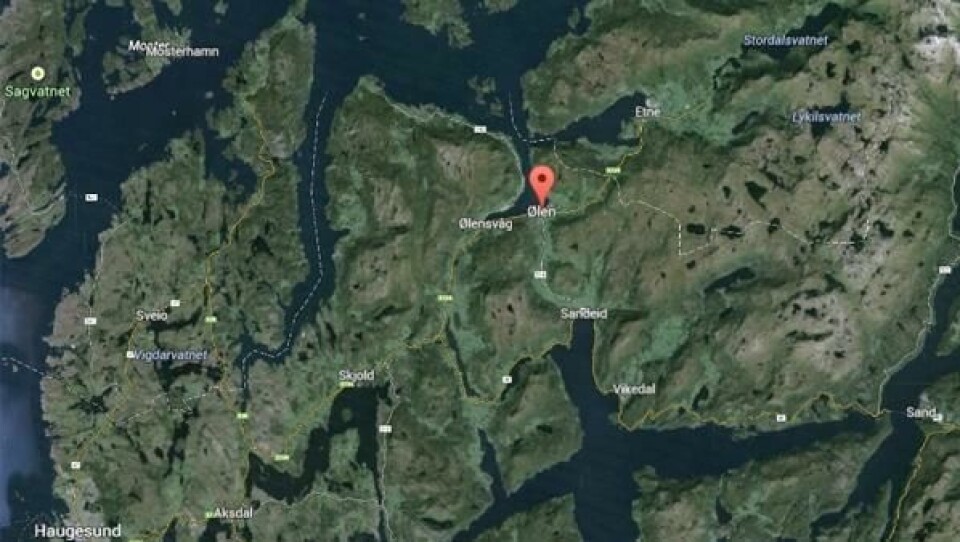 Det skal bygges nytt kryss i Ølen (se markering).