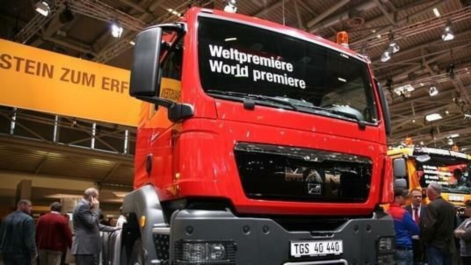 Bauma er en messe for hele verden. Derfor er det forståelig at den enkle, men robuste MAN TGS WW ble hauset opp til tross for at den ikke er salgbar i Europa.