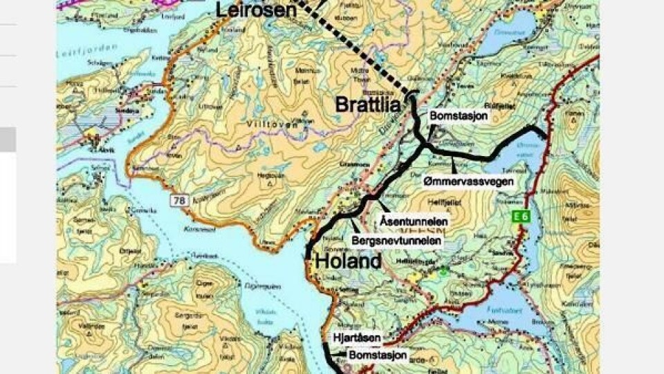 M3 Anlegg lavest på fylkesvei 78