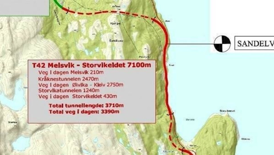 Leonhard Nilsen & Sønner ligger godt an til å få T42 Melsvik-Storvikeidet.