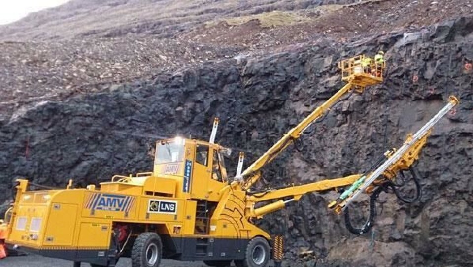 RIGGER SEG TIL: Denne nye AMV-riggen skal benyttes på Færøyene.