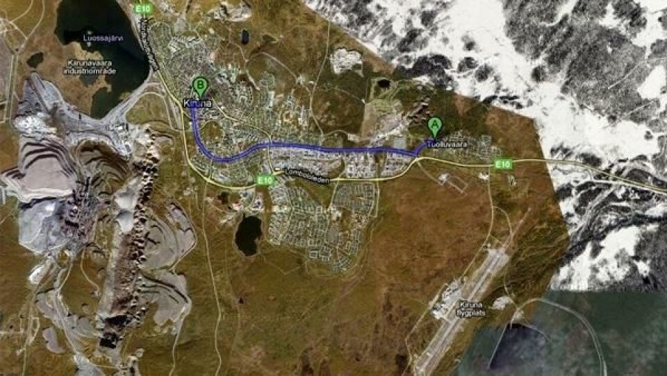 Kiruna sentrum skal flyttes til Tuolluvaara.